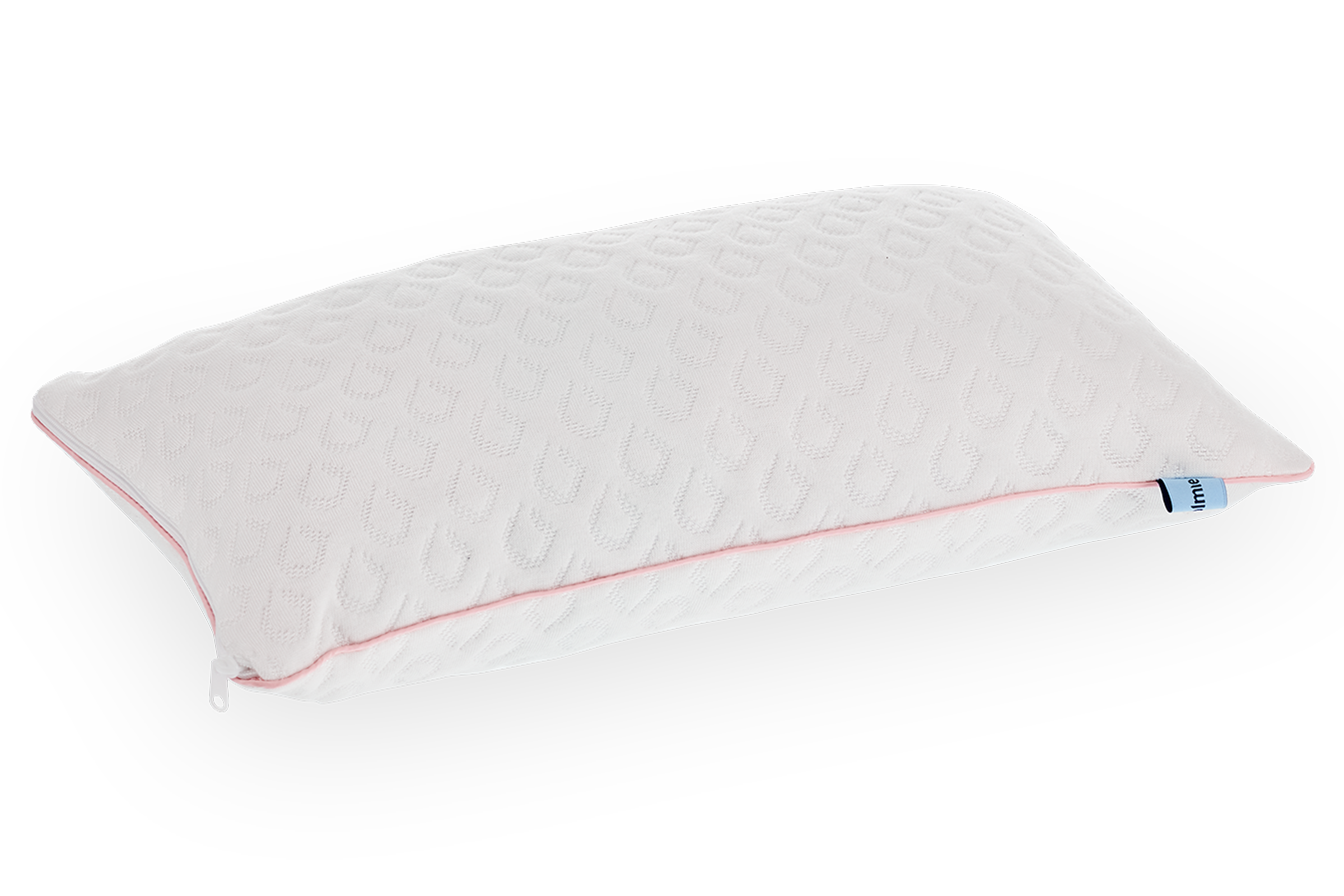 Wellness, comfort and safety: the anti-suffocation pillow with pink detail, customizable and sanitizable for girls from 0 to 3 years